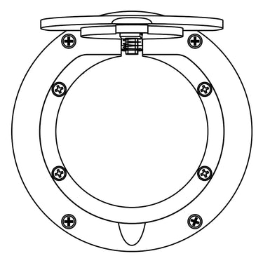 Floor Sleeve Replacement Chrome Cover Plate (7-1/2 in.)